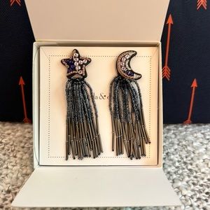 Stella & Dot Embroidered Star and Moon Chandeliers